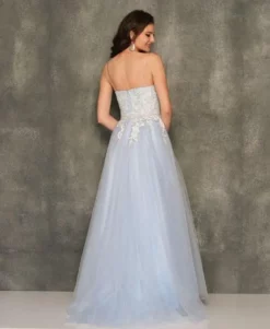 Dave And Johnny 10736 Romantic Prom Dress 7 Dave And Johnny 10736 Romantic Prom Dress -Outlet Prom Dresses Store S23 DJ 10736 02