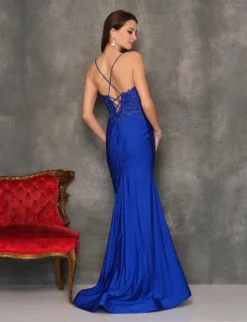 Dave And Johnny 10883 Scoop Neck Prom Dress -Outlet Prom Dresses Store S23 DJ 10883 02