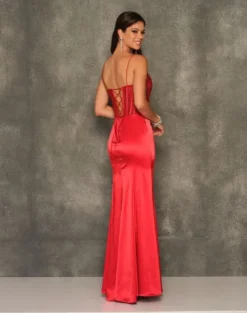 Dave And Johnny 10925 Boned Corset Prom Dress -Outlet Prom Dresses Store S23 DJ 10925 02