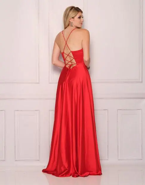 Dave And Johnny 11085 Lace Up Back Prom Dress 4 Dave And Johnny 11085 Lace Up Back Prom Dress - Image 2