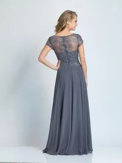 Dave And Johnny A9071W Short Sleeve Plus Size Gown -Outlet Prom Dresses Store S23 DJ A9071W 02