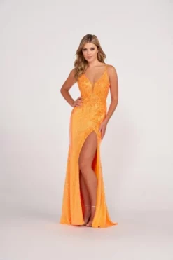 Ellie Wilde By Mon Cheri Ellie Wilde EW34021 Flattering High Slit Gown 10 Ellie Wilde By Mon Cheri Ellie Wilde EW34021 Flattering High Slit Gown -Outlet Prom Dresses Store S23 EW EW34021 04 470x705