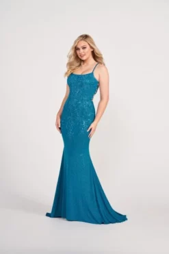 Ellie Wilde By Mon Cheri Ellie Wilde EW34025 Glitter Jersey Prom Dress -Outlet Prom Dresses Store S23 EW EW34025 03 470x705