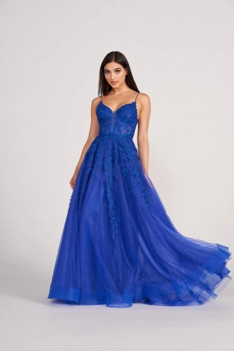 Ellie Wilde By Mon Cheri Ellie Wilde EW34036 Flirty A-Line Prom Dress 5 Ellie Wilde By Mon Cheri Ellie Wilde EW34036 Flirty A-Line Prom Dress - Image 3