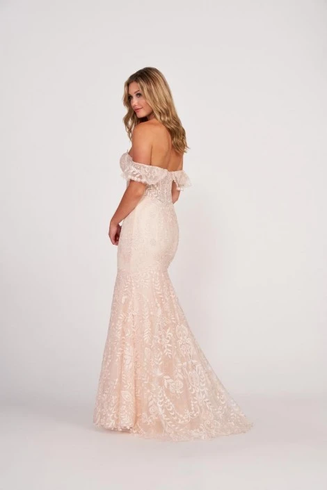 Ellie Wilde By Mon Cheri Ellie Wilde EW34049 Romantic Lace Prom Dress 4 Ellie Wilde By Mon Cheri Ellie Wilde EW34049 Romantic Lace Prom Dress - Image 2