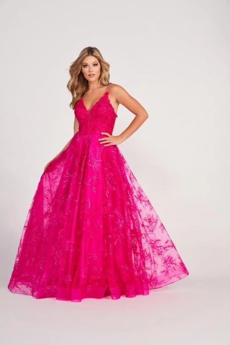 Ellie Wilde By Mon Cheri Ellie Wilde EW34051 Sparkling A-Line Prom Dress 5 Ellie Wilde By Mon Cheri Ellie Wilde EW34051 Sparkling A-Line Prom Dress - Image 3