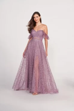 Ellie Wilde By Mon Cheri Ellie Wilde EW34063 Boho Ruffle Prom Dress -Outlet Prom Dresses Store S23 EW EW34063 03 470x705