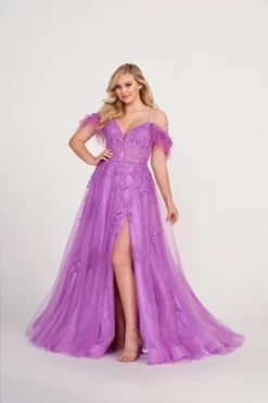 Ellie Wilde By Mon Cheri Ellie Wilde EW34066 Feather Sleeve Prom Dress 9 Ellie Wilde By Mon Cheri Ellie Wilde EW34066 Feather Sleeve Prom Dress -Outlet Prom Dresses Store S23 EW EW34066 03 470x705