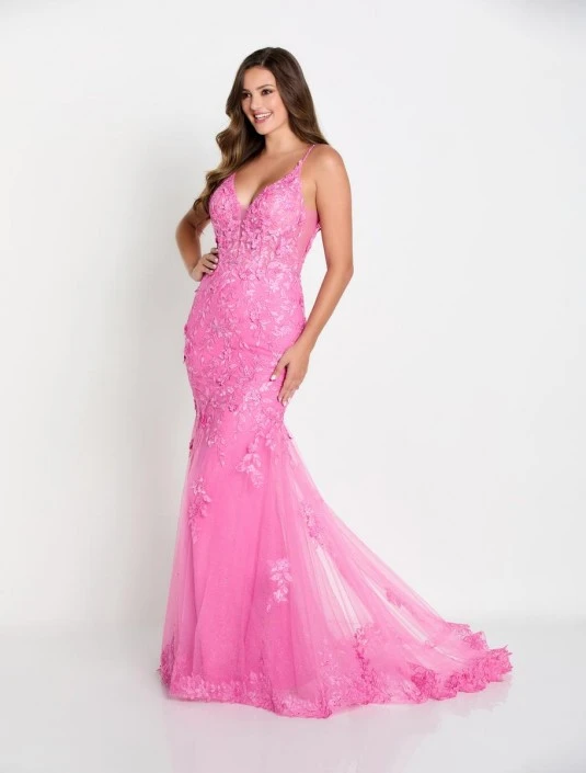 Ellie Wilde By Mon Cheri Ellie Wilde EW34067 Scoop Back Glitter Prom Dress 5 Ellie Wilde By Mon Cheri Ellie Wilde EW34067 Scoop Back Glitter Prom Dress - Image 3