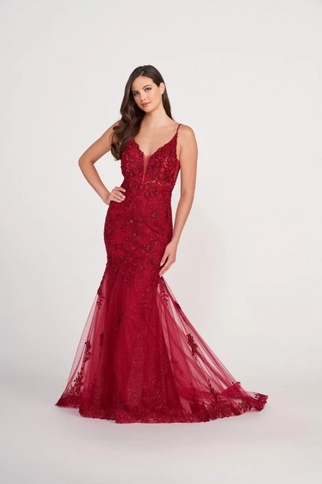 Ellie Wilde By Mon Cheri Ellie Wilde EW34067 Scoop Back Glitter Prom Dress 6 Ellie Wilde By Mon Cheri Ellie Wilde EW34067 Scoop Back Glitter Prom Dress - Image 4
