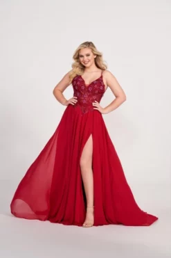 Ellie Wilde By Mon Cheri Ellie Wilde EW34078 Dainty Lace Prom Dress -Outlet Prom Dresses Store S23 EW EW34078 03 470x705