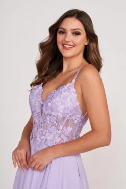 Ellie Wilde By Mon Cheri Ellie Wilde EW34078 Dainty Lace Prom Dress -Outlet Prom Dresses Store S23 EW EW34078 04 470x705