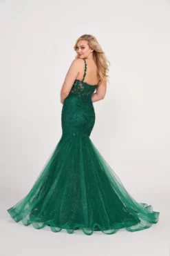 Ellie Wilde By Mon Cheri Ellie Wilde EW34085 Trendy Lace Mermaid Dress -Outlet Prom Dresses Store S23 EW EW34085 04 470x705