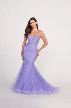 Ellie Wilde By Mon Cheri Ellie Wilde EW34085 Trendy Lace Mermaid Dress -Outlet Prom Dresses Store S23 EW EW34085 05 470x705