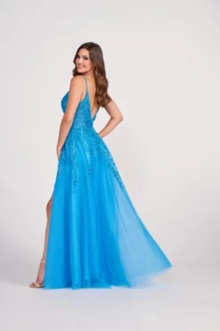 Ellie Wilde By Mon Cheri EW34089 Best Glitter Prom Dress -Outlet Prom Dresses Store S23 EW EW34089 02 470x705