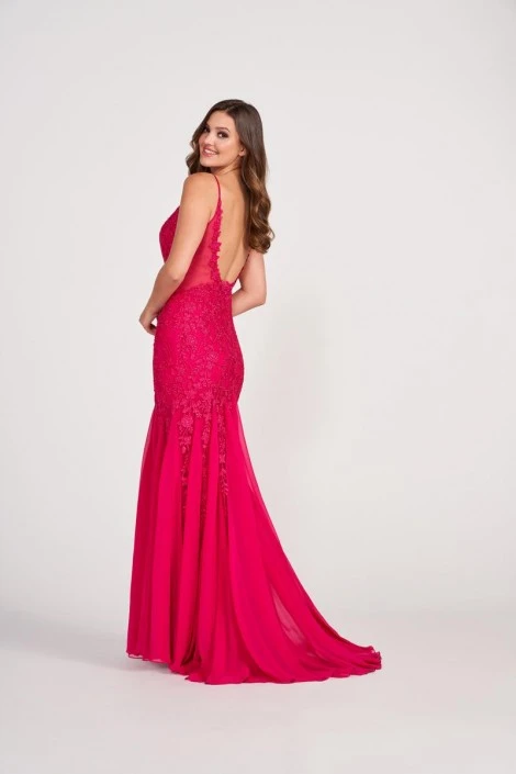 Ellie Wilde By Mon Cheri Ellie Wilde EW34093 Scoop Back Prom Dress 4 Ellie Wilde By Mon Cheri Ellie Wilde EW34093 Scoop Back Prom Dress - Image 2