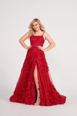 Ellie Wilde By Mon Cheri Ellie Wilde EW34109 Glitter Floral Prom Dress 9 Ellie Wilde By Mon Cheri Ellie Wilde EW34109 Glitter Floral Prom Dress -Outlet Prom Dresses Store S23 EW EW34109 03 470x705