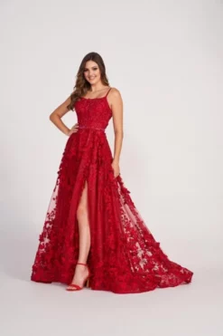 Ellie Wilde By Mon Cheri Ellie Wilde EW34109 Glitter Floral Prom Dress 10 Ellie Wilde By Mon Cheri Ellie Wilde EW34109 Glitter Floral Prom Dress -Outlet Prom Dresses Store S23 EW EW34109 04 470x705