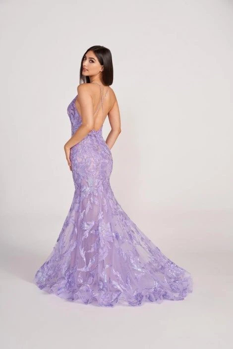 Ellie Wilde By Mon Cheri Ellie Wilde EW34110 Floral Sequin Mermaid Dress 4 Ellie Wilde By Mon Cheri Ellie Wilde EW34110 Floral Sequin Mermaid Dress - Image 2