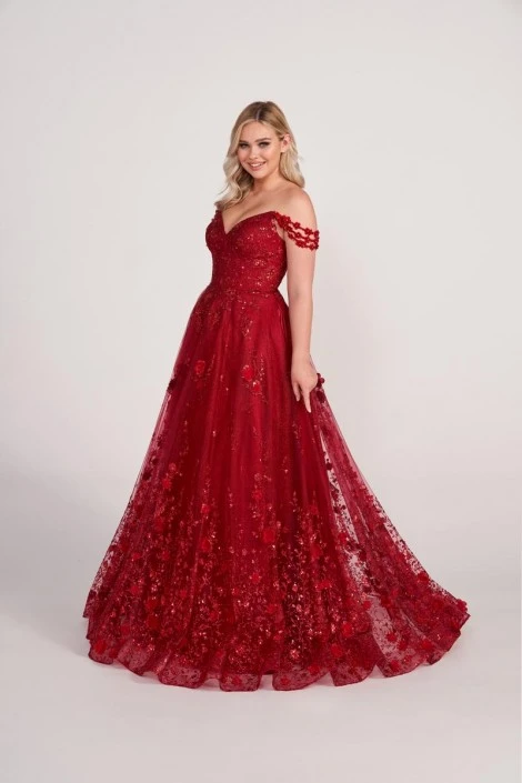 Ellie Wilde By Mon Cheri Ellie Wilde EW34113 Off Shoulder Ball Gown 7 Ellie Wilde By Mon Cheri Ellie Wilde EW34113 Off Shoulder Ball Gown - Image 5