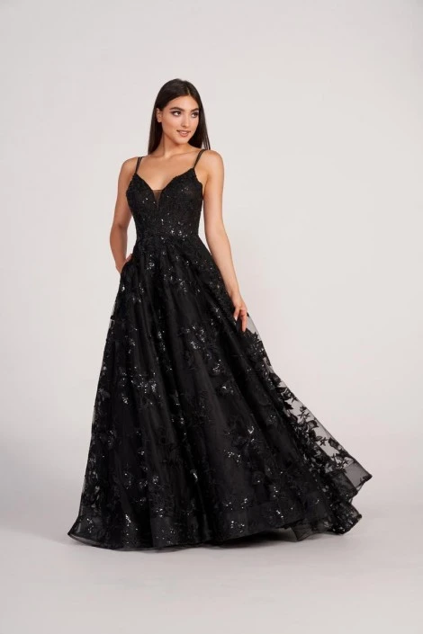 Ellie Wilde By Mon Cheri Ellie Wilde EW34119 Floral Organza Prom Dress 6 Ellie Wilde By Mon Cheri Ellie Wilde EW34119 Floral Organza Prom Dress - Image 4