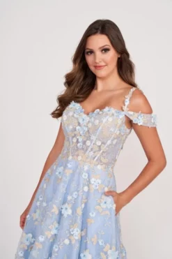 Ellie Wilde By Mon Cheri Ellie Wilde EW34122 Beautiful Floral Prom Dress -Outlet Prom Dresses Store S23 EW EW34122 03 470x705