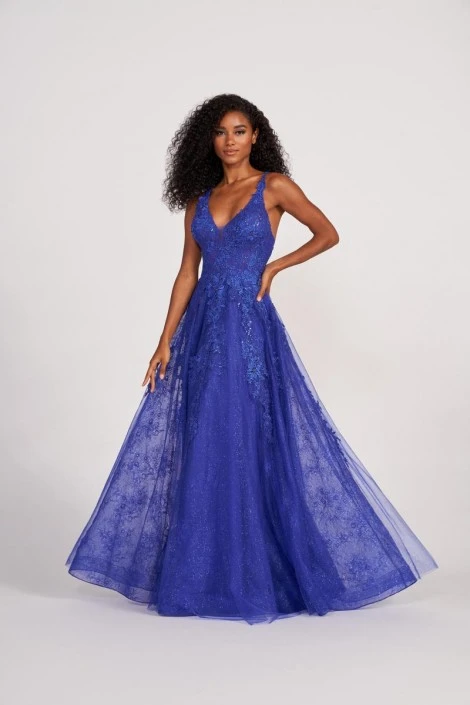 Ellie Wilde By Mon Cheri EW34123 Allover Lace Prom Dress 6 Ellie Wilde By Mon Cheri EW34123 Allover Lace Prom Dress - Image 4