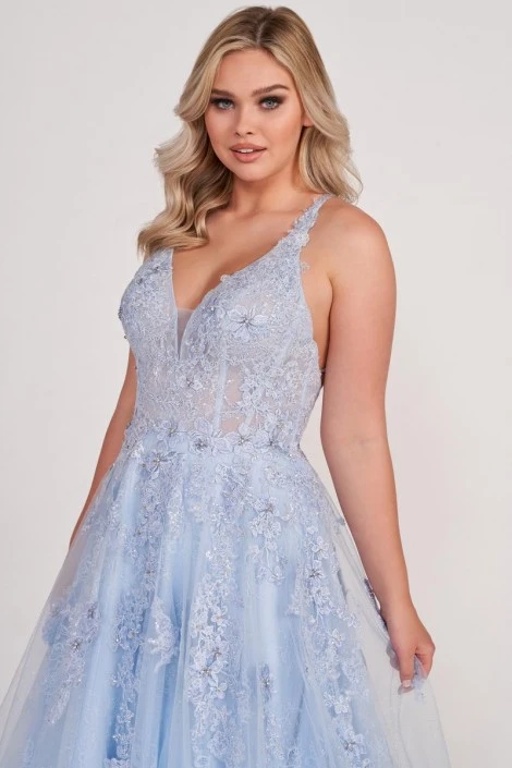 Ellie Wilde By Mon Cheri EW34123 Allover Lace Prom Dress 7 Ellie Wilde By Mon Cheri EW34123 Allover Lace Prom Dress - Image 5