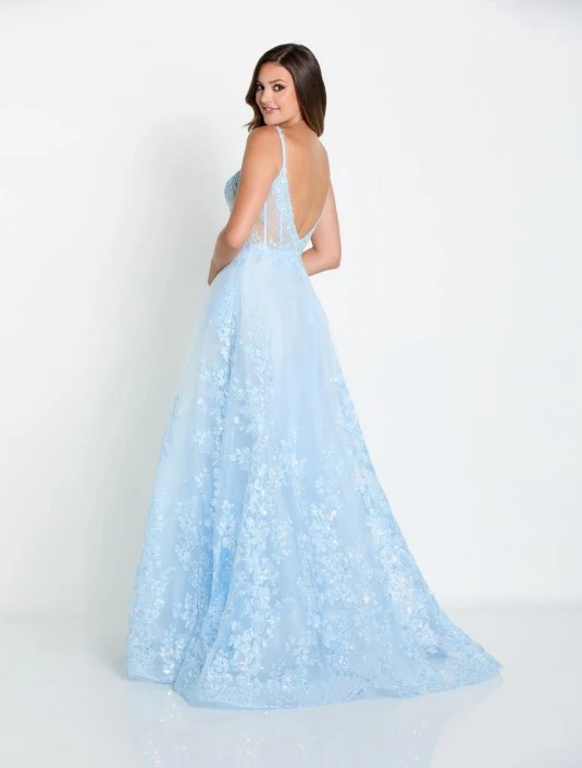 Ellie Wilde By Mon Cheri Ellie Wilde EW34127 Floral Lace Prom Dress 4 Ellie Wilde By Mon Cheri Ellie Wilde EW34127 Floral Lace Prom Dress - Image 2