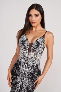 Ellie Wilde By Mon Cheri Ellie Wilde EW34132 Floral Cracked Ice Prom Dress 7 Ellie Wilde By Mon Cheri Ellie Wilde EW34132 Floral Cracked Ice Prom Dress -Outlet Prom Dresses Store S23 EW EW34132 03 470x705