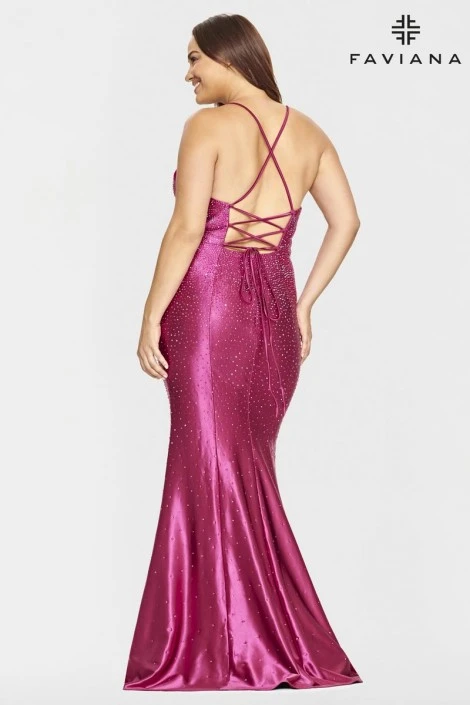 Faviana Curve 9535 Sparkling Plus Size Gown 4 Faviana Curve 9535 Sparkling Plus Size Gown - Image 2