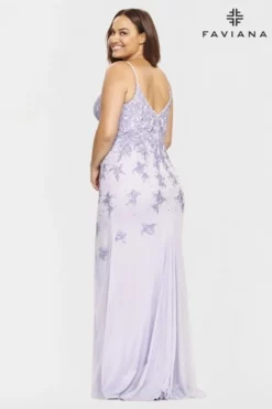 Faviana Curve 9539 Lace Plus Size Gown -Outlet Prom Dresses Store S23 FV 9539 02 470x705
