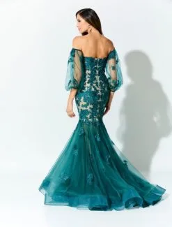 Ivonne D For Mon Cheri ID920 Beautiful Mermaid Gown -Outlet Prom Dresses Store S23 IDMC ID920 02 535x705