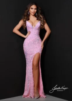 Johnathan Kayne 2529 Sequin Stretch Velvet Gown -Outlet Prom Dresses Store S23 JK 2529 03 503x705