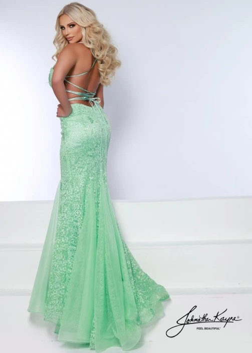 Johnathan Kayne 2644 Embroidered Lace Mermaid Gown 4 Johnathan Kayne 2644 Embroidered Lace Mermaid Gown - Image 2