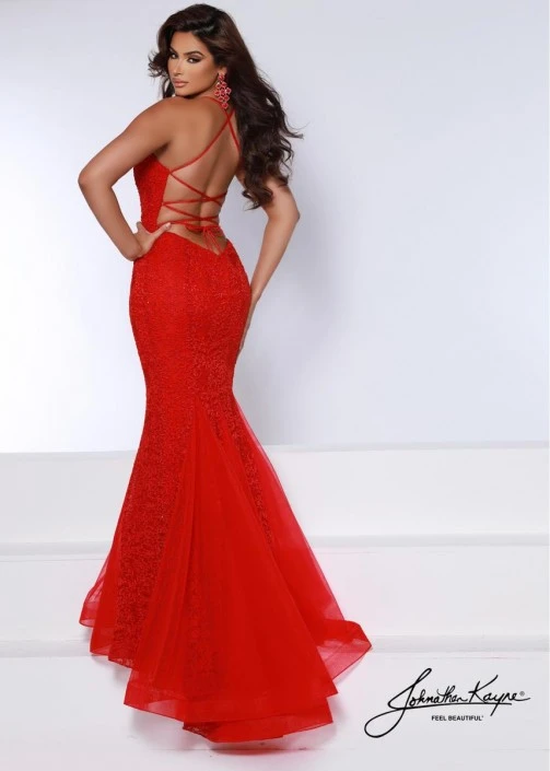 Johnathan Kayne 2644 Embroidered Lace Mermaid Gown 6 Johnathan Kayne 2644 Embroidered Lace Mermaid Gown - Image 4