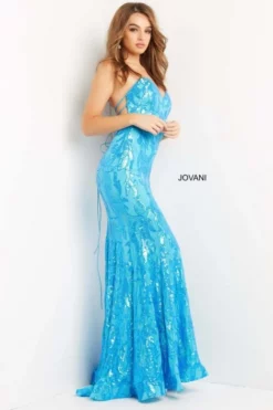 Jovani 07786 Fitted Sequin Prom Dress 9 Jovani 07786 Fitted Sequin Prom Dress -Outlet Prom Dresses Store S23 JV 07786 03 470x705