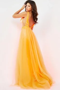 Jovani 08151 Iridescent Jumpsuit With Overskirt -Outlet Prom Dresses Store S23 JV 08151 02 470x705