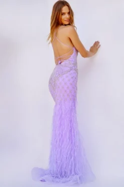 Jovani 08550 Beaded Feather Prom Dress -Outlet Prom Dresses Store S23 JV 08550 02 470x705