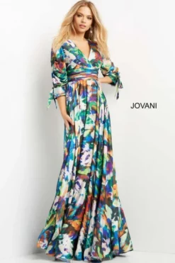 Jovani 08584 Colorful Abstract Print Prom Dress -Outlet Prom Dresses Store S23 JV 08584 04 470x705