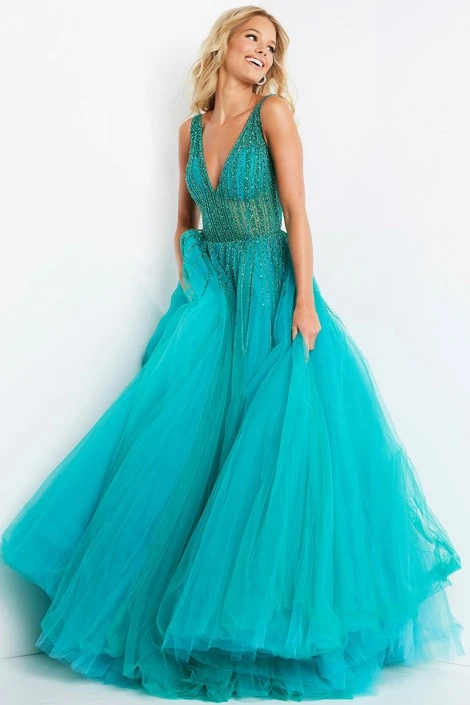 Jovani 08638 Beaded Top Ball Gown 5 Jovani 08638 Beaded Top Ball Gown - Image 3