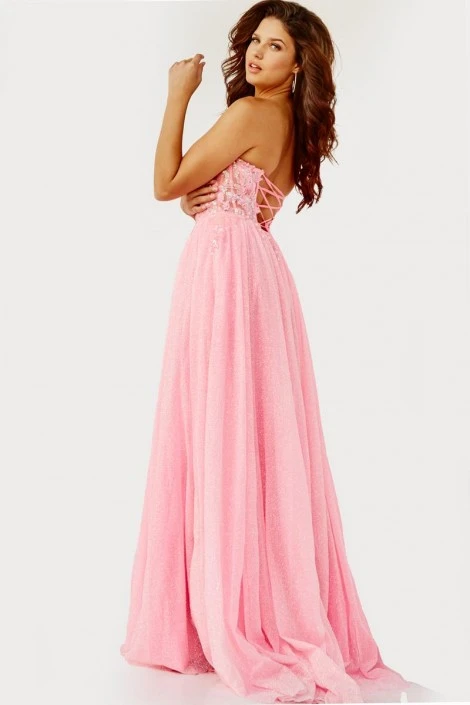 JVN By Jovani JVN07434 Sheer Corset Prom Dress 6 JVN By Jovani JVN07434 Sheer Corset Prom Dress - Image 4