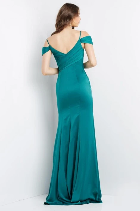 JVN By Jovani JVN08598 Pleated Off Shoulder Prom Dress 4 JVN By Jovani JVN08598 Pleated Off Shoulder Prom Dress - Image 2