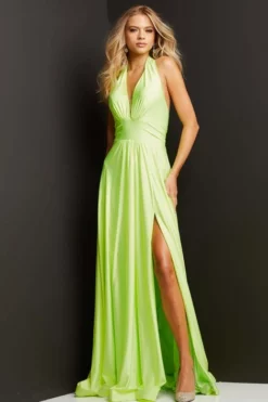 JVN By Jovani JVN08640 Draped Halter Prom Dress 11 JVN By Jovani JVN08640 Draped Halter Prom Dress -Outlet Prom Dresses Store S23 JVN JVN08640 05 470x705