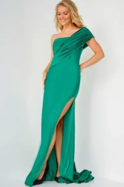 JVN By Jovani JVN22338 Ruched One Shoulder Prom Dress 8 JVN By Jovani JVN22338 Ruched One Shoulder Prom Dress -Outlet Prom Dresses Store S23 JVN JVN22338 03 470x705