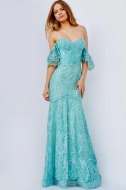 JVN By Jovani JVN23986 Ruffle Off Shoulder Prom Dress 7 JVN By Jovani JVN23986 Ruffle Off Shoulder Prom Dress -Outlet Prom Dresses Store S23 JVN JVN23986 03 470x705
