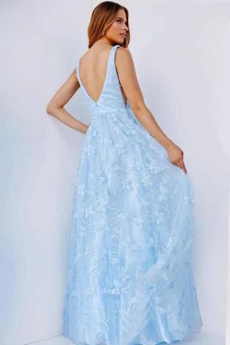 JVN By Jovani JVN24182 Shimmering Butterfly Gown 4 JVN By Jovani JVN24182 Shimmering Butterfly Gown - Image 2
