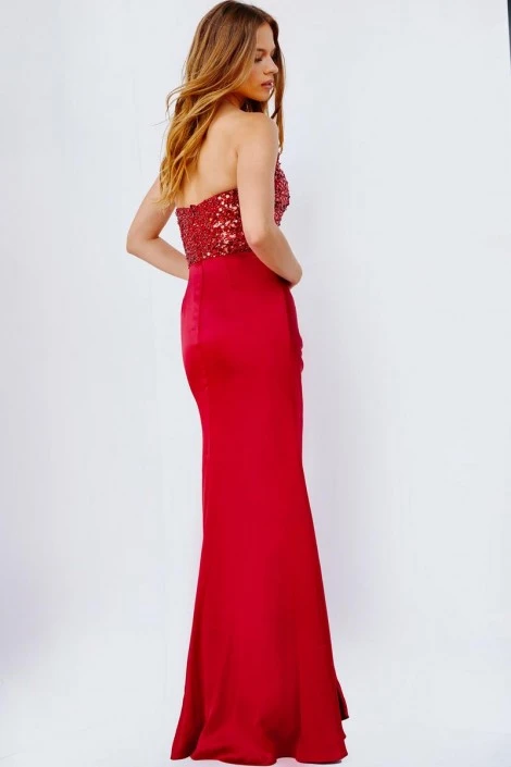 JVN By Jovani JVN24335 Asymmetrical Neckline Gown 4 JVN By Jovani JVN24335 Asymmetrical Neckline Gown - Image 2