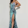 Jasz Couture 7400 Sparkling Zebra Prom Dress