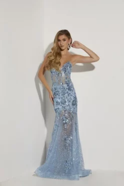 Jasz Couture 7420 Sparkling Strapless Prom Dress -Outlet Prom Dresses Store S23 JZ 7420 05 470x705